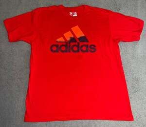 Adidas The Go-To Tee Men's XL Red Graphic Logo Short Sleeve T-Shirt